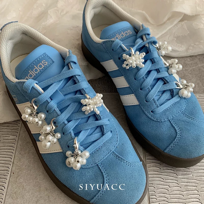超仙珍珠鞋扣韩版新款运动鞋串花鞋花百搭diy鞋子装饰鞋带配饰女