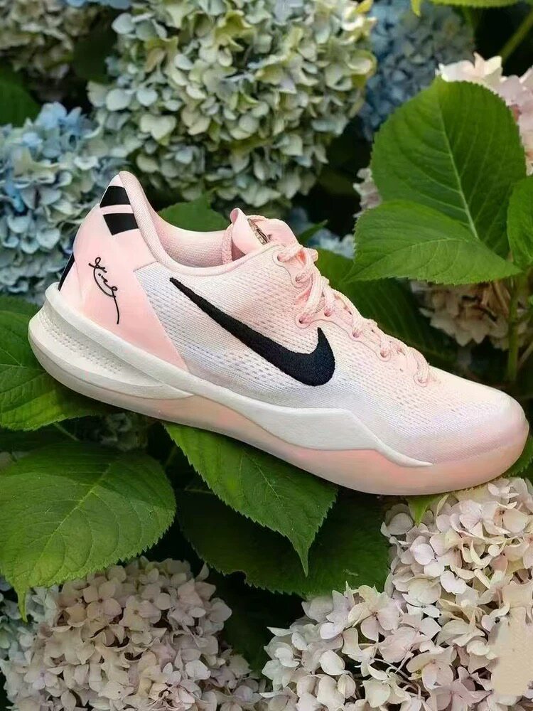 适用Nike Kobe 8 Eybl 鞋带科比8 Eybl联赛配色水蜜桃粉色鞋带绳