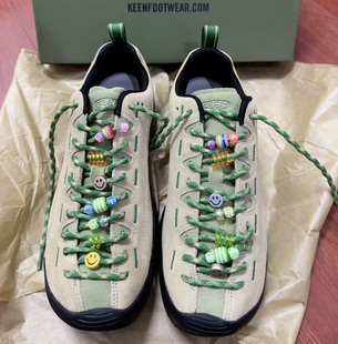 点点圆形原装鞋带适配科恩keen鞋带jasper红色紫色串珠配饰鞋装饰