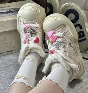 Y2K辣妹风星星爱心鞋子装饰 ocai开口笑KT饰品配件ouder鞋扣配饰