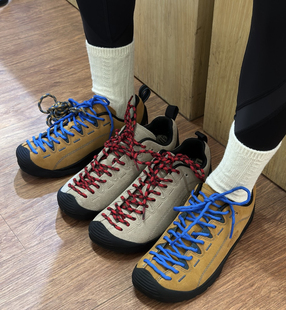 圆形鞋带适用科恩keen溯溪徒步登山鞋 jasper红蓝色防松脱圆加长