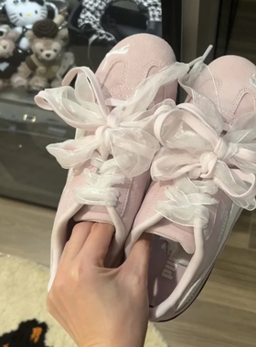 ins白色蕾丝镂空花纹鞋带diy彪马粉色speedcat鞋绳samba德训鞋diy
