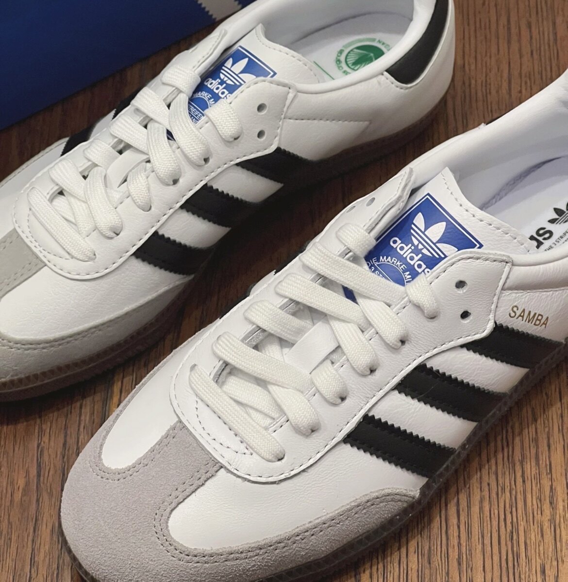 适配阿迪 samba og低帮板鞋黑白灰米色黑色扁形8mm双层德训鞋鞋带