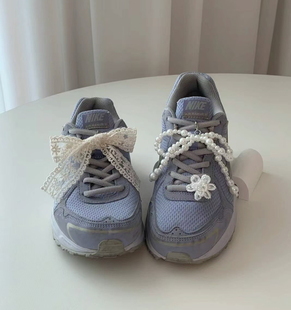 韩国东大门珍珠鞋花鞋配饰适配Nike空军af1婚鞋diy配饰扣鞋带扣子