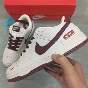 适配Nike Dunk Low低帮板鞋白酒红色扁形鞋带 aj1空军一号af1鞋绳
