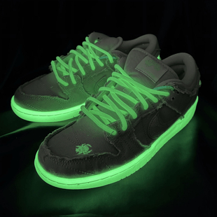 适配Nike SB Dunk Low Mummy米白万圣节撕撕乐木乃伊夜光圆形鞋带