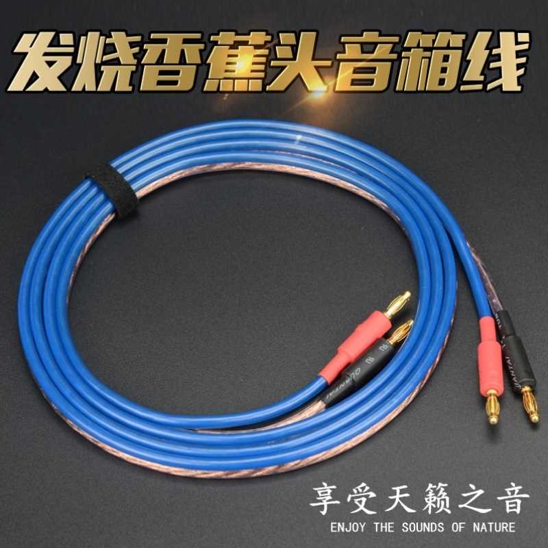 。发烧级镀金香机蕉头音箱线喇叭线环绕线功放连接音响线中置音频高性价比高么？