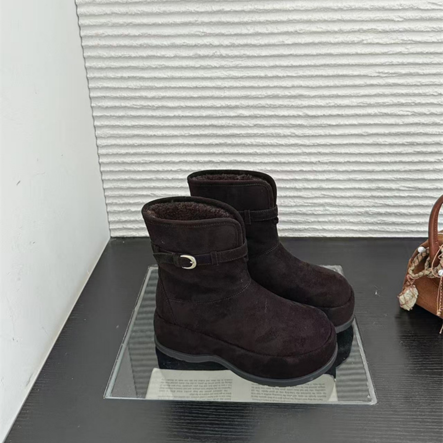 超火厚底增高加绒保暖超火雪地靴