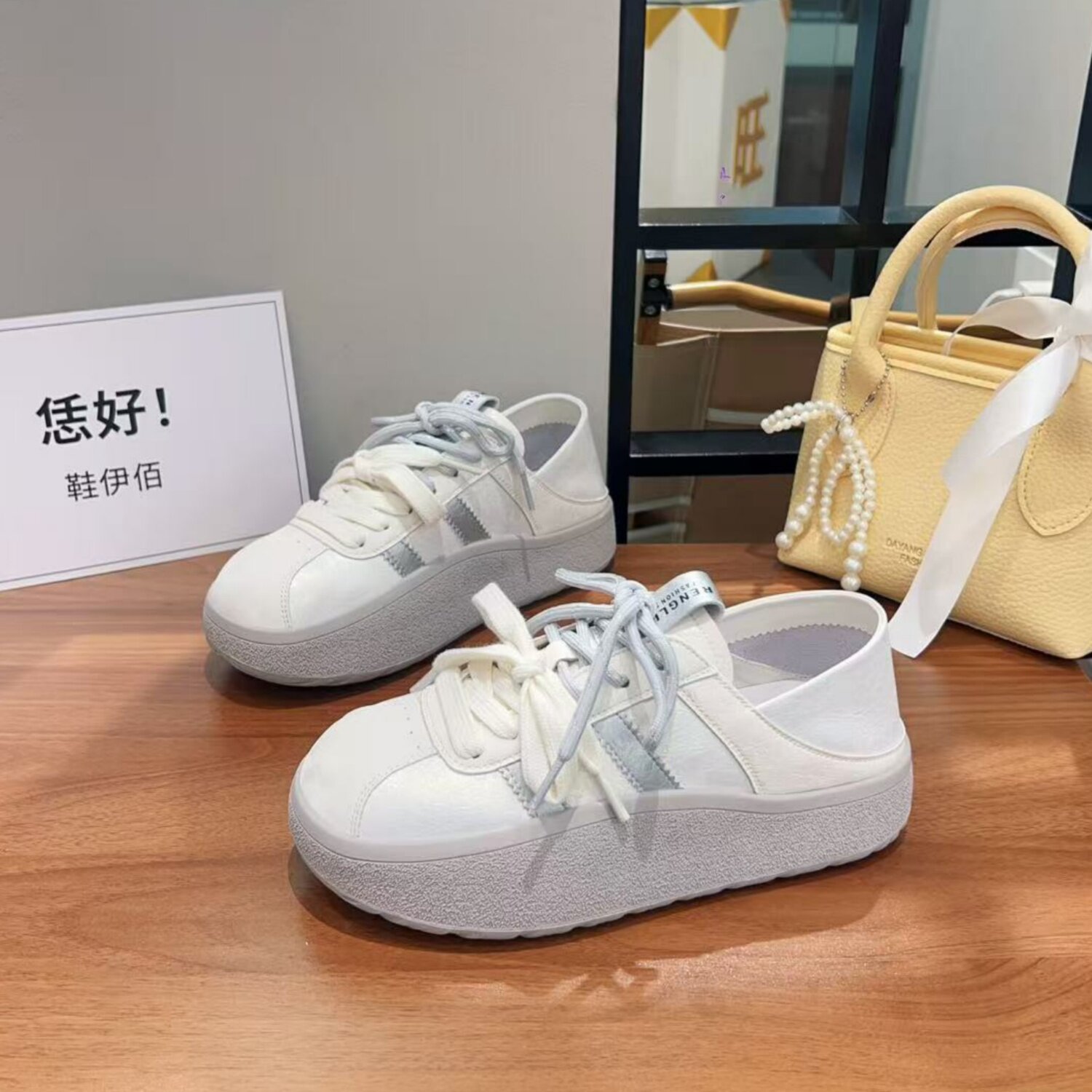 学生夏季两穿踩底舒适百搭小白鞋