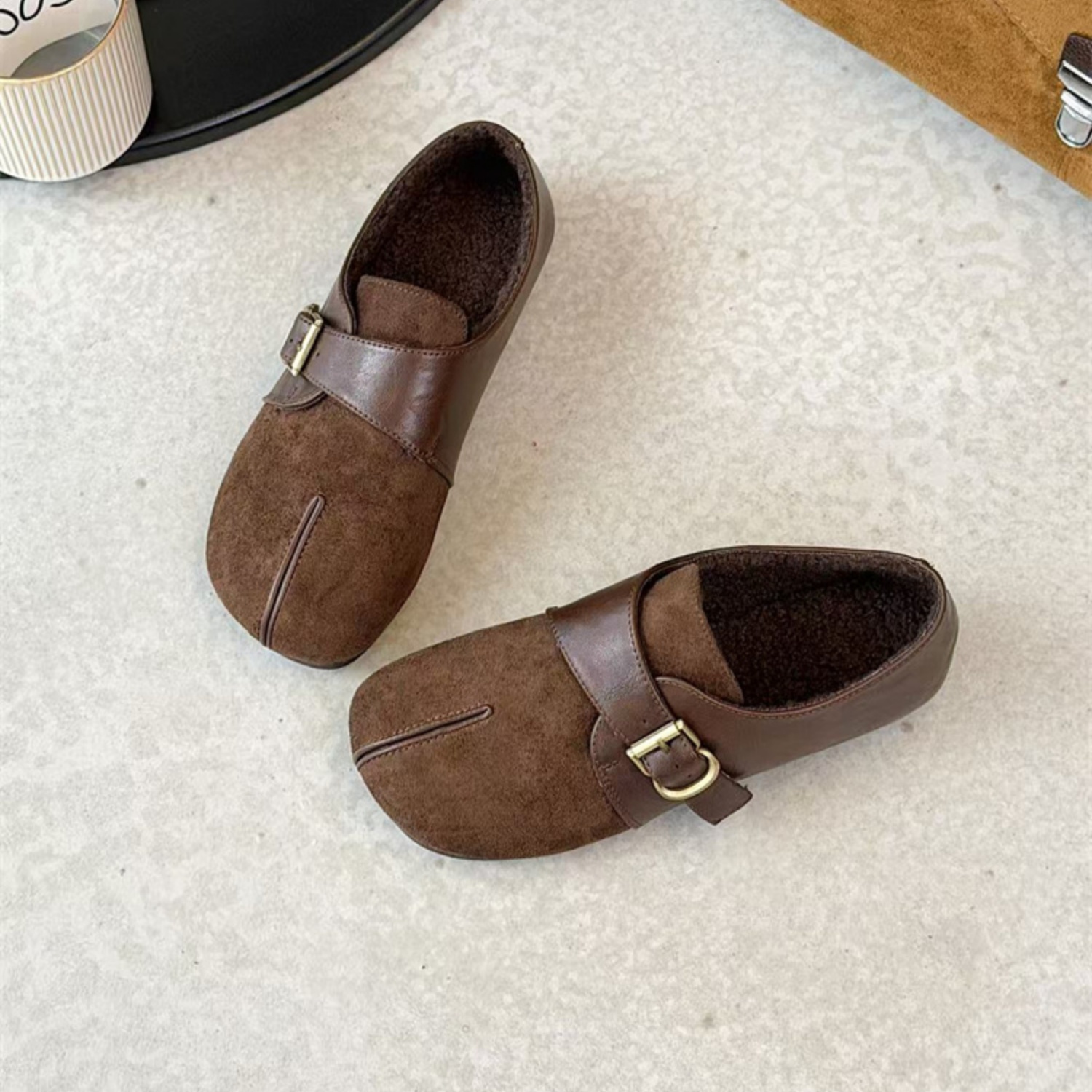 超火百搭复古加绒保暖轻便勃肯鞋