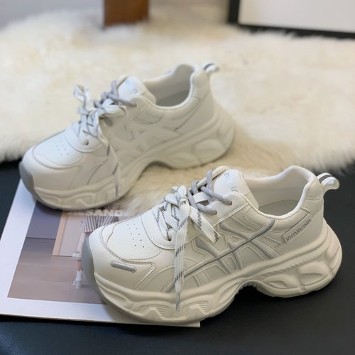 时尚潮流小众双鞋带超火老爹鞋女