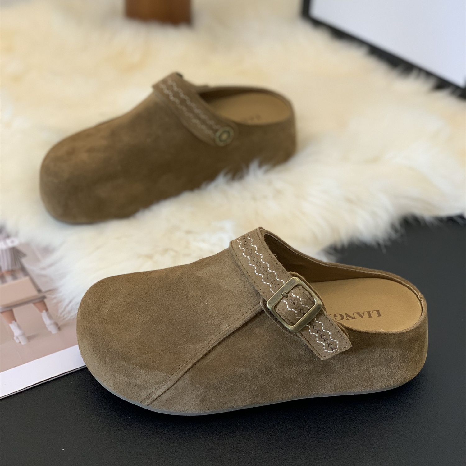 百搭时尚一脚蹬超火勃肯半拖鞋