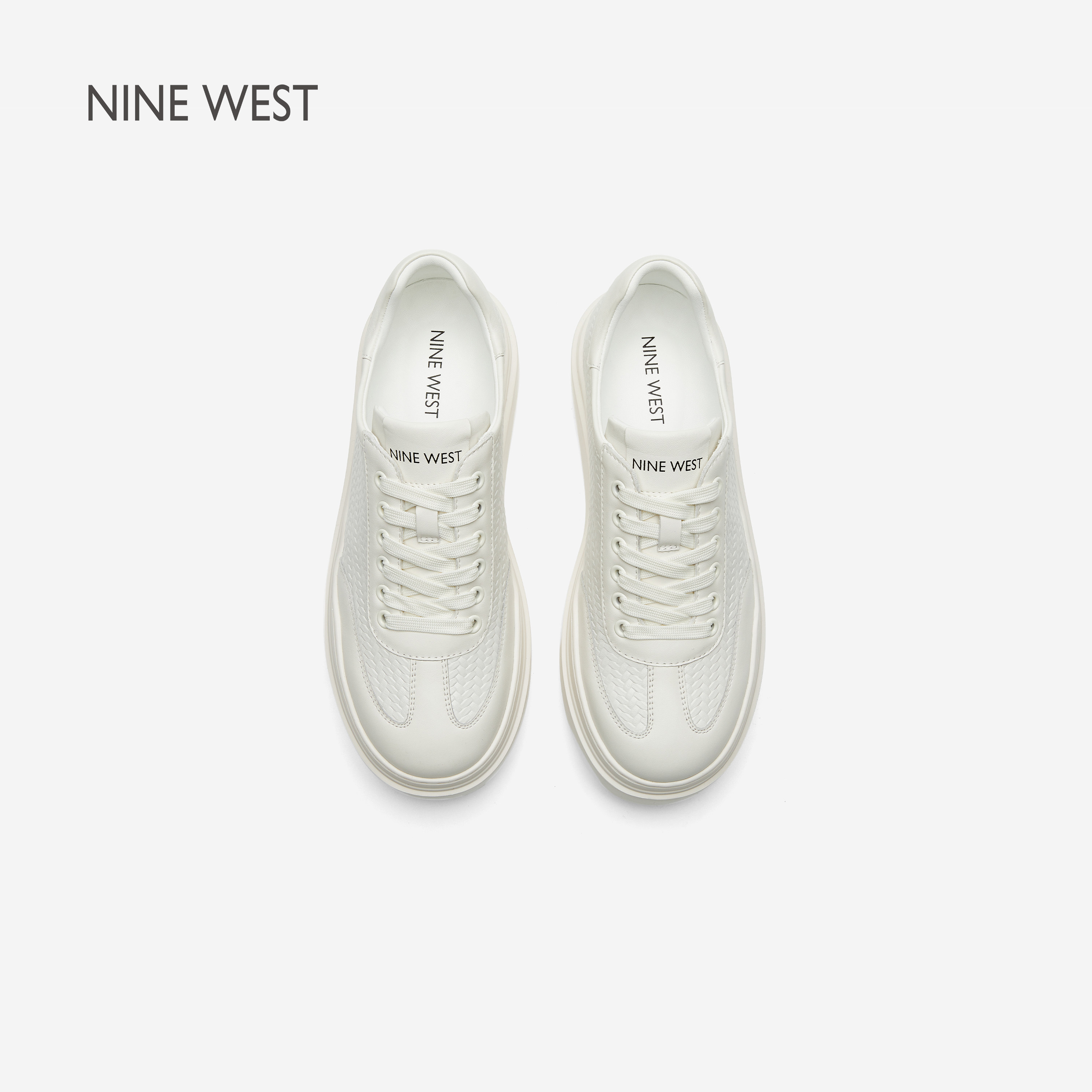 Nine West/玖熙街角甜叙厚底增高小白鞋女休闲百搭板鞋运动女鞋,女鞋,时尚休闲鞋,淘宝优惠券,粉丝福利购,淘宝优惠卷