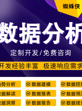 数据分析报告数据统计挖掘洞察BI可视化报表预测模型Excel分析