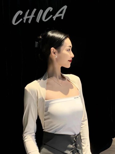 CHICA美辰练功服坎肩吊带伦巴