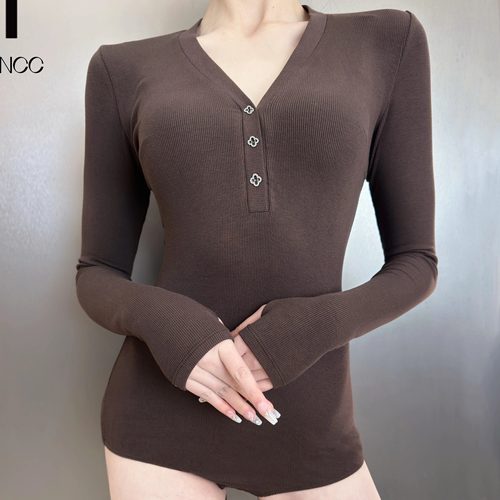 美辰高级拉丁舞长袖连体衣透气