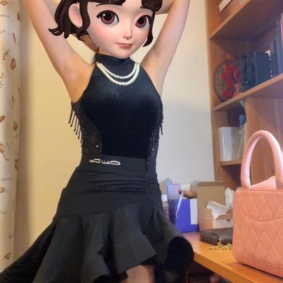美辰拉丁舞赛服新款网红练功服女