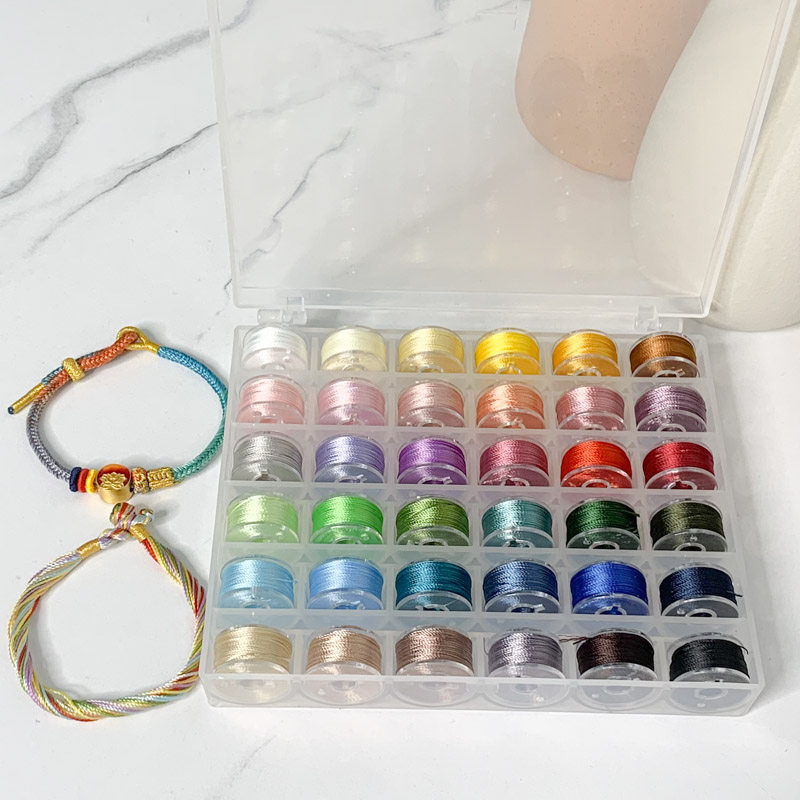 新3股股线36色色盒套装绕线材料编织线细线色板手工diy手绳挂绳线,饰品/流行首饰/时尚饰品新,线,淘宝优惠券,粉丝福利购,淘宝优惠卷
