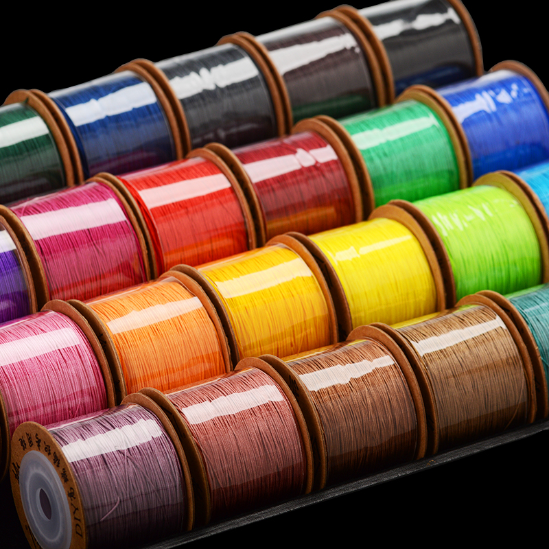 大卷加密71号玉线0.4mm手工编织绳穿蜜蜡翡翠编戒指的细线串珠diy