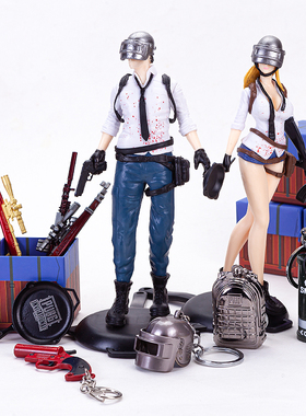 和平精英蛋糕装饰晚上吃鸡游戏空投武器摆件大吉大利烘焙插件