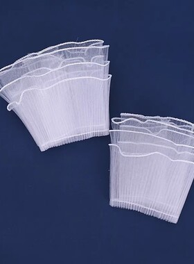 网红白色网纱布围边蛋糕装饰褶皱波浪围边仙女母亲节生日烘焙摆件