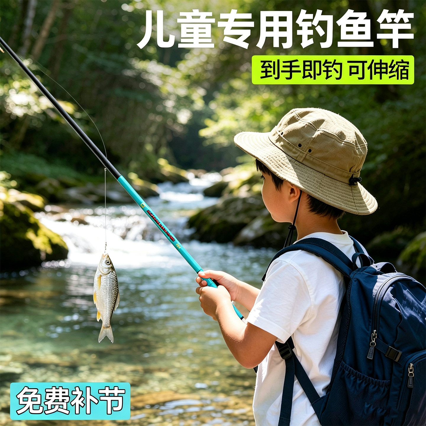 儿童钓鱼竿新手入门初学者套装小学生全套一套钓虾专用小学生手竿