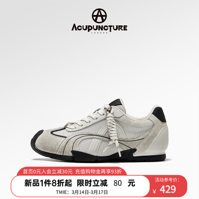 ACUPUNCTURE/爱克佩特圈A2026春新款复古德训鞋女舒适平底休闲鞋