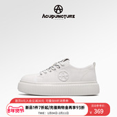 爱克佩特圈A潮牌夏新款 女鞋 厚底休闲帆布鞋 ACUPUNCTURE 透气板鞋