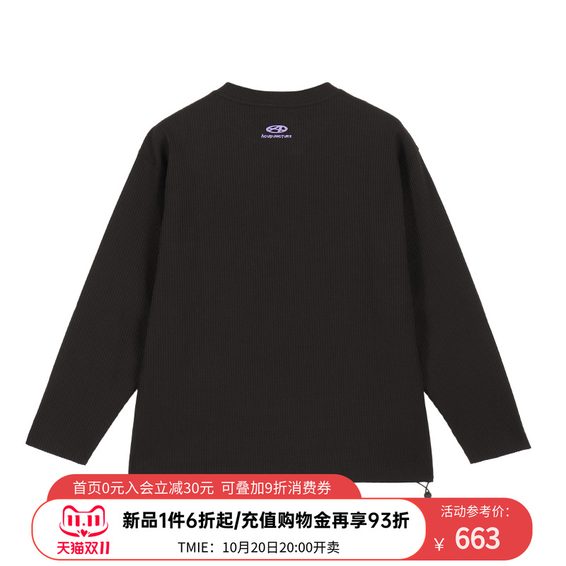 ACUPUNCTURE爱克佩特潮牌宽松印花上衣长袖 T 恤