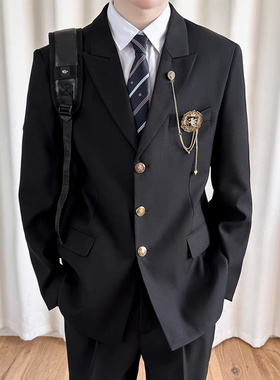 dk西装制服男生一套装学生预备校服毕业成人礼礼服jk西服外套班服