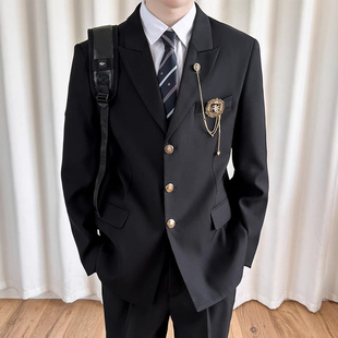 dk西装制服男生一套装学生预备校服毕业成人礼礼服jk西服外套班服