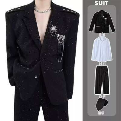 小众设计高级感夜店西装发型师