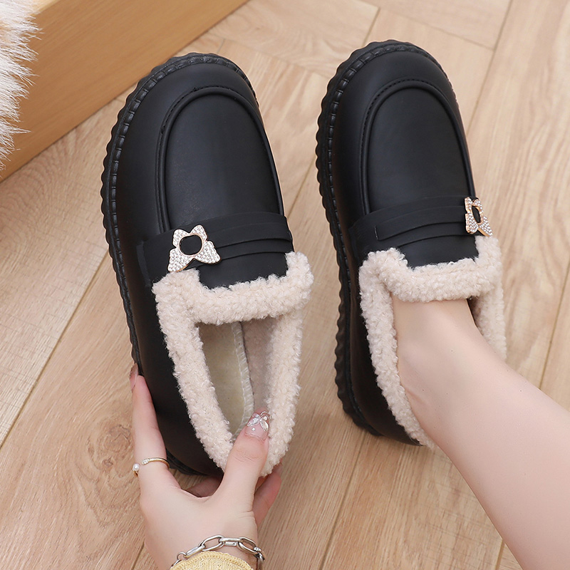 冬季老北京豆豆棉鞋加绒加厚保暖