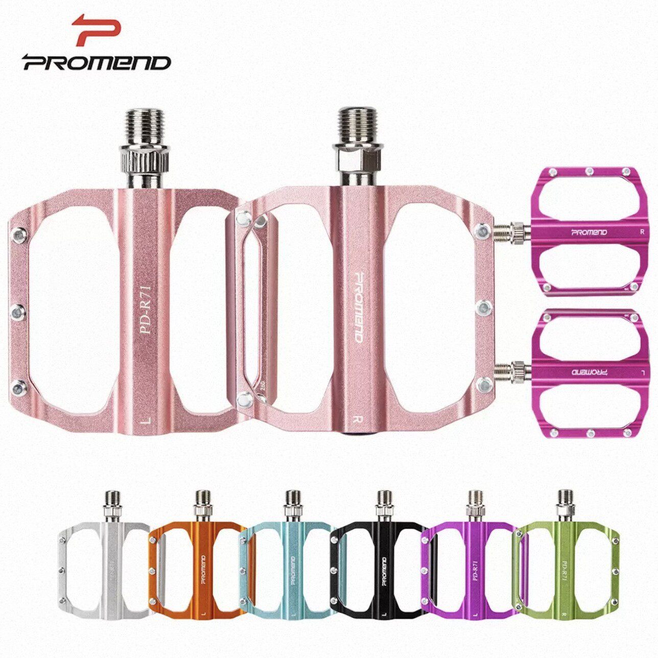 PROMEND三培林折叠车脚踏CNC小轮车铝合金防滑P8 P10 javaNeo踏板