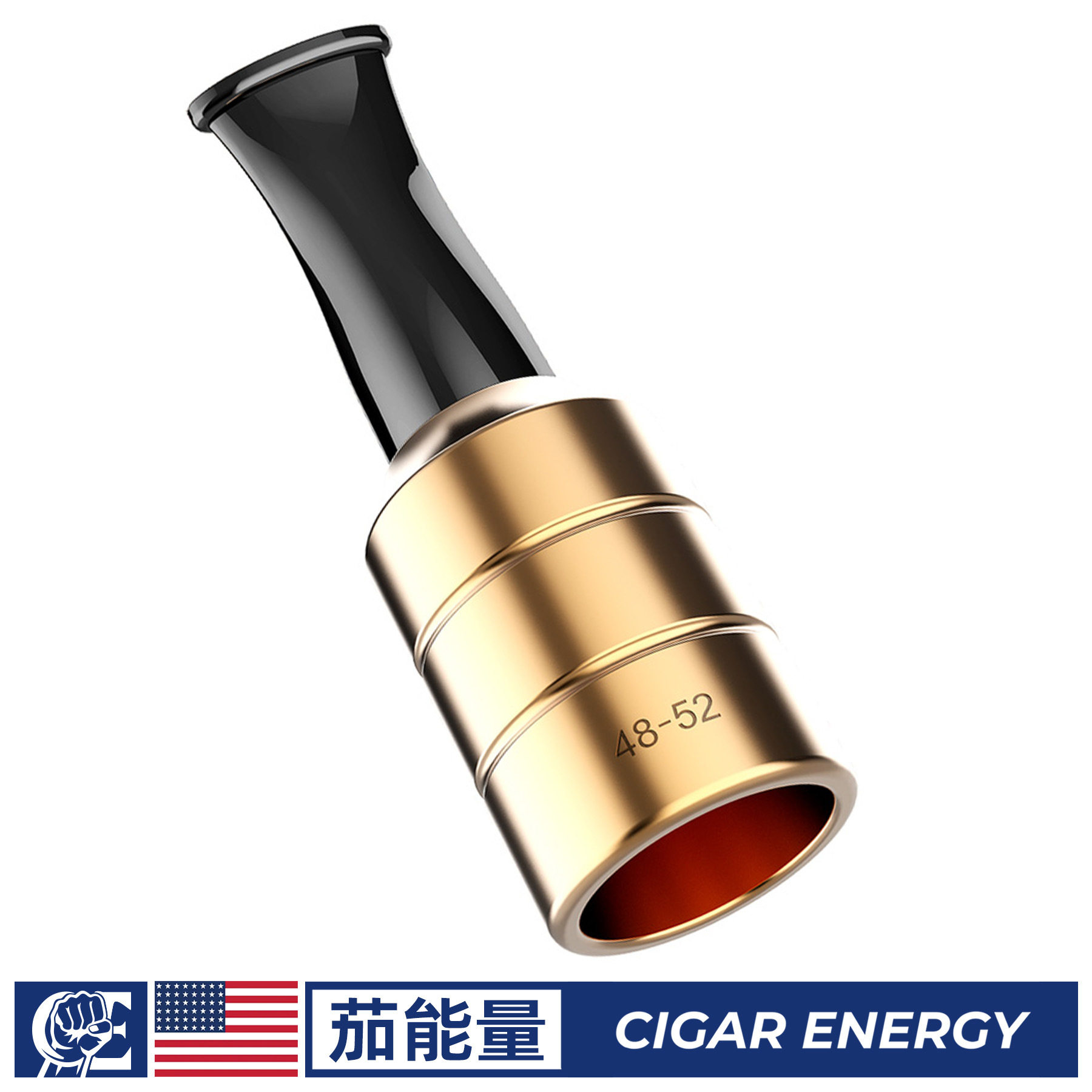 合金直通雪茄烟嘴多规格便携