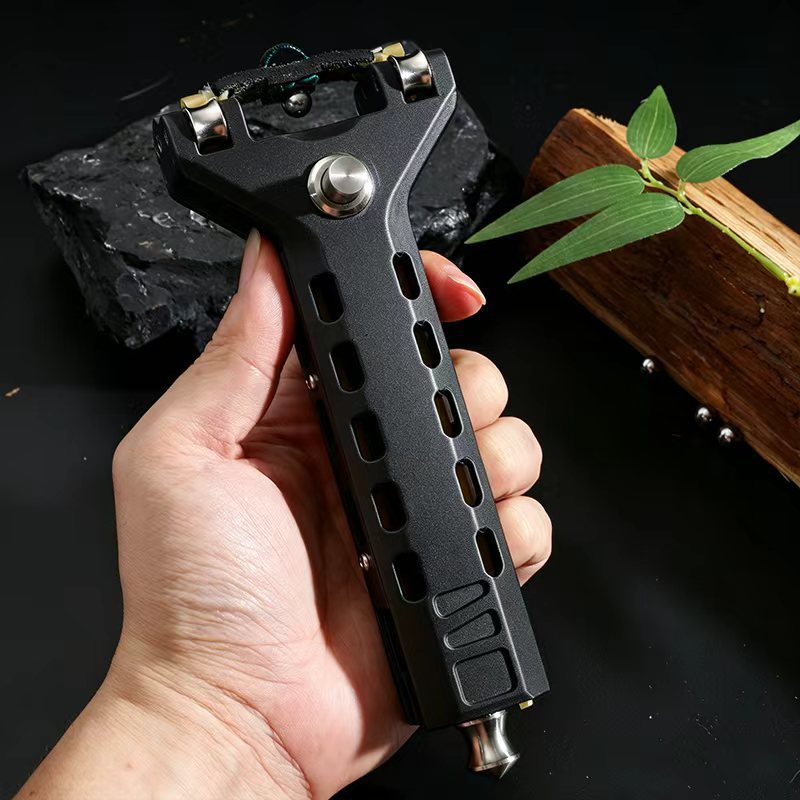 自动上弹钢珠弹弓成年人户外射击竞技实战大威力高进准户外架子