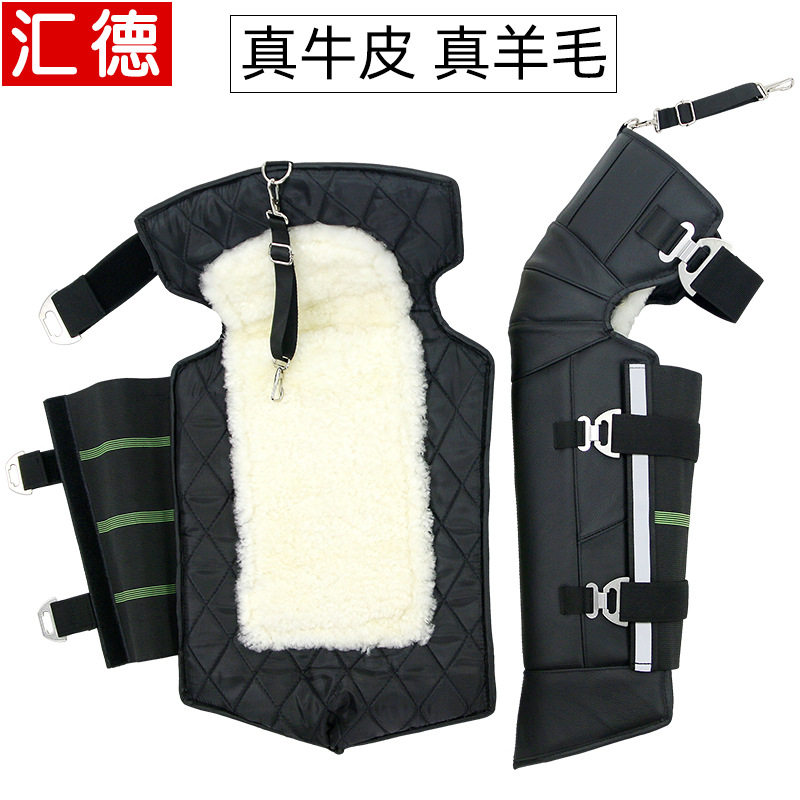 摩托车护膝保暖骑行防寒护腿挡风装备护具骑车冬季羊毛电动车护膝