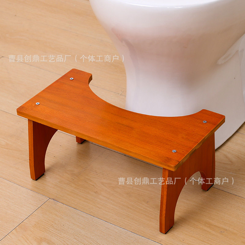 马桶凳家用楠木脚踏成人