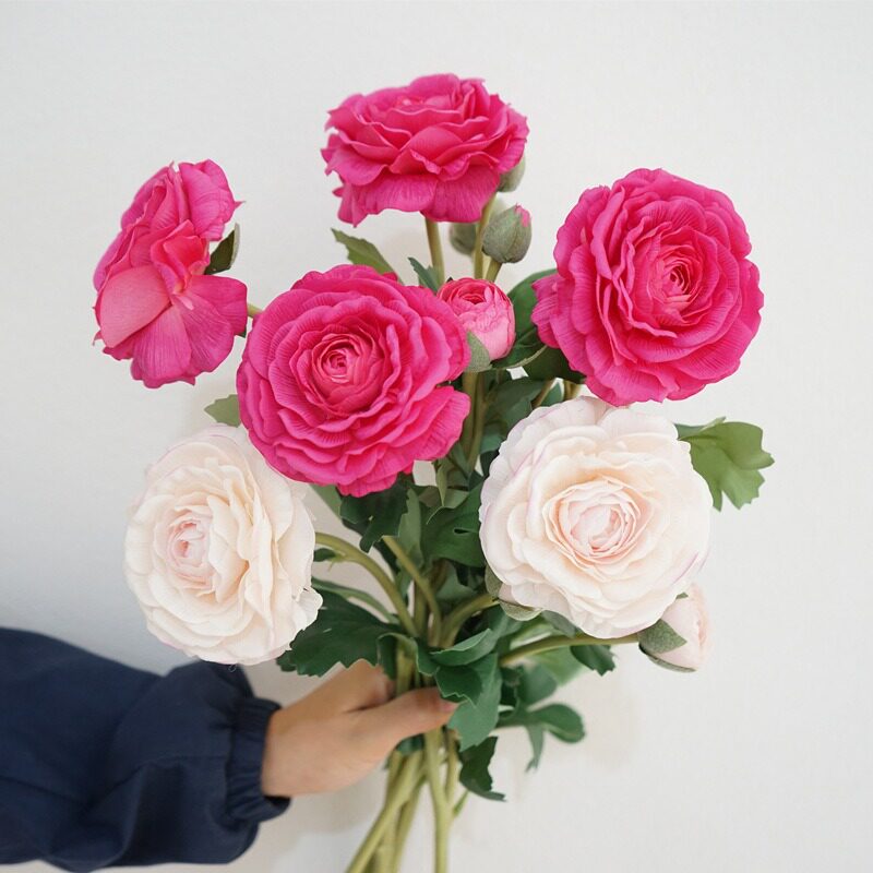 简约浪漫仿真花手感露莲
