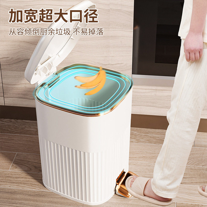 双开式垃圾桶可脚踩可按