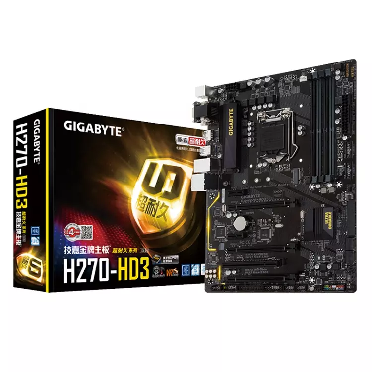 Gigabyte/技嘉 H270-HD3  LGA1151  SATA 台式机主板 库存