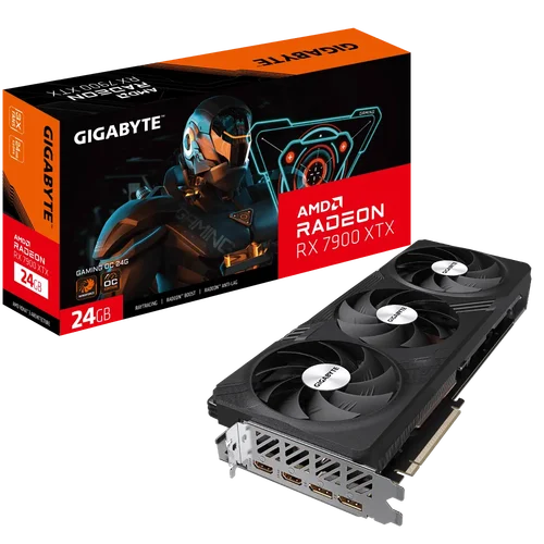 技嘉RX7900XTX GAMING OC电竞显卡 风之力散热系统/RGB/双 BIOS