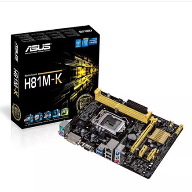 Asus/华硕 H81M-K台式电脑主板LGA1150针MATX小板新正品 库存