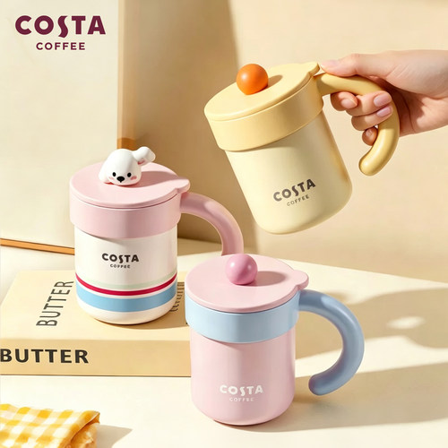 COSTA桌面保温杯女高颜值马克杯