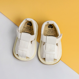 1岁婴儿软胶学步鞋 底防滑不掉透气防滑 凉鞋 12个月夏季