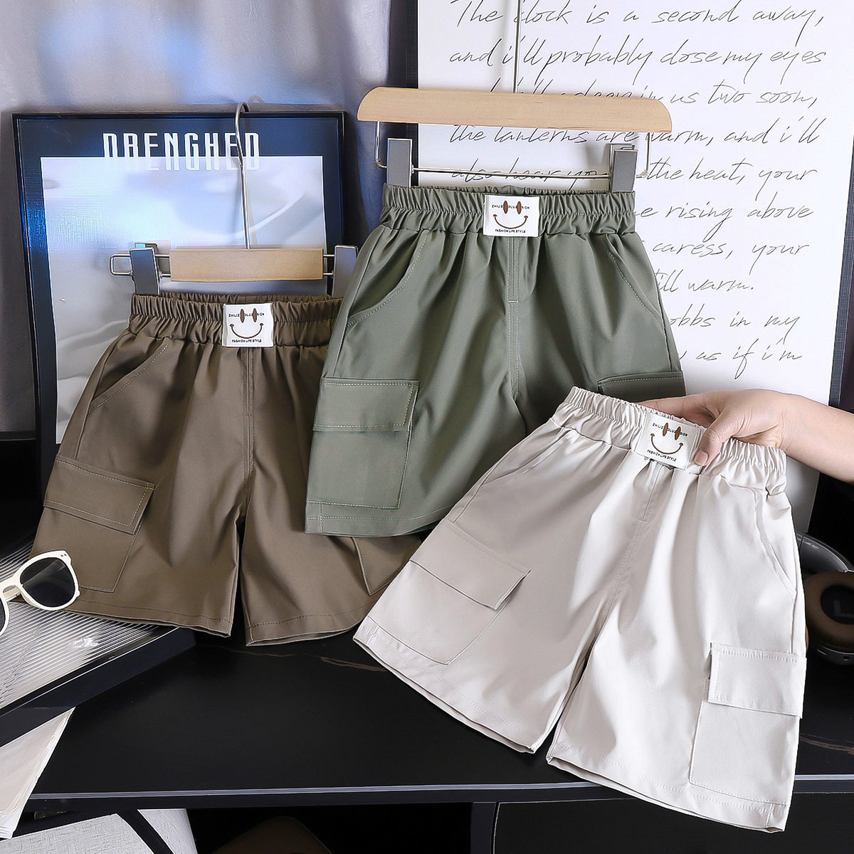 夏季休闲儿童新款短裤男女童外穿工装五分裤宝宝百搭宽松沙滩裤潮