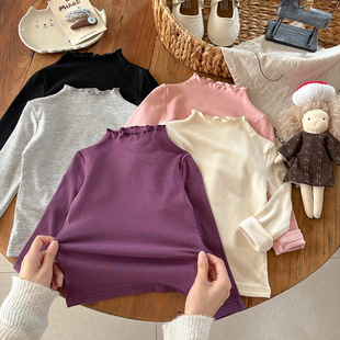 女童打底衫2025上衣新款内搭长袖T恤中小童纯棉百搭打底春秋