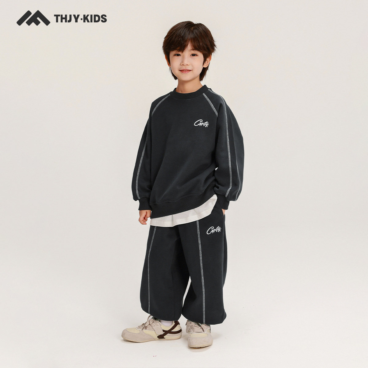 男童套装新款2025春秋裤子卫衣秋装两件套儿童韩版运动休闲套装