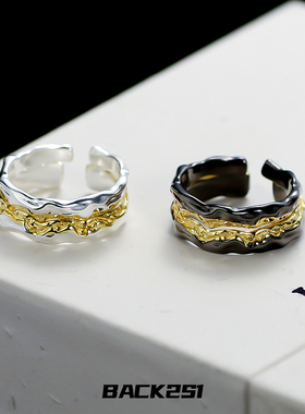 S925纯银日照金山情侣对戒