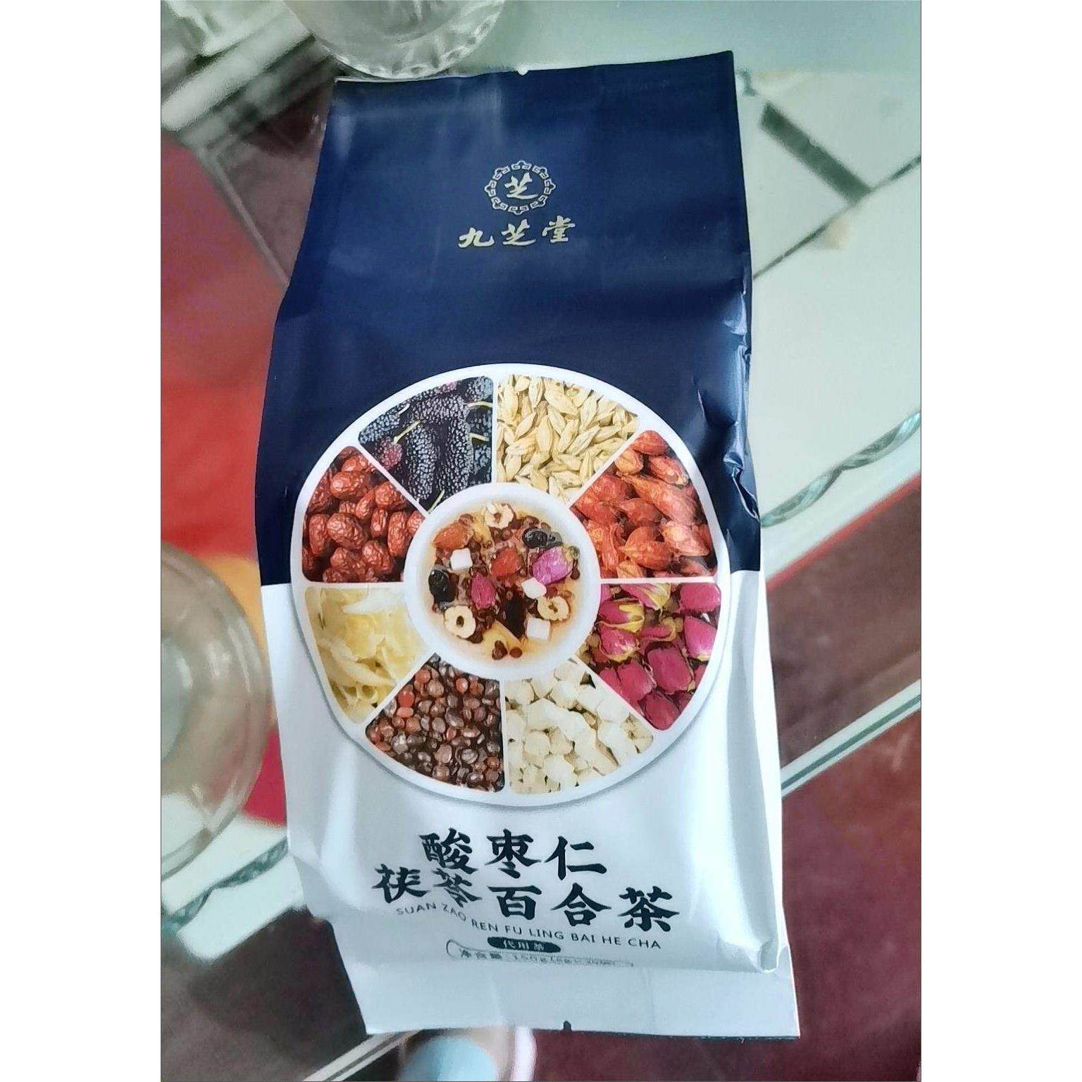 九芝堂茯苓酸枣仁百合茶30袋非调理睡眠多梦睡不好助眠安神养生茶